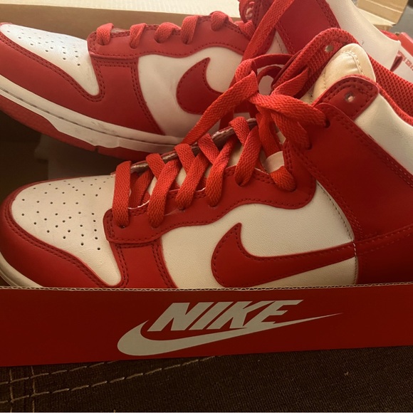 Nike Shoes - Red Nike dunks women